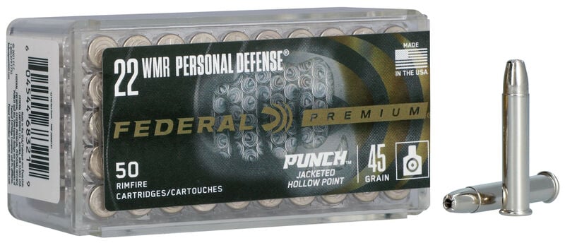 Federal 22 WMR 45gr Punch JHP