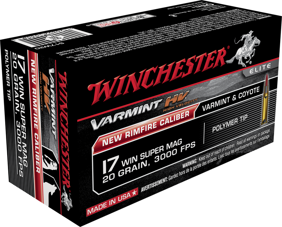 Winchester 17 Win Super Mag 20gr Polymer Tip