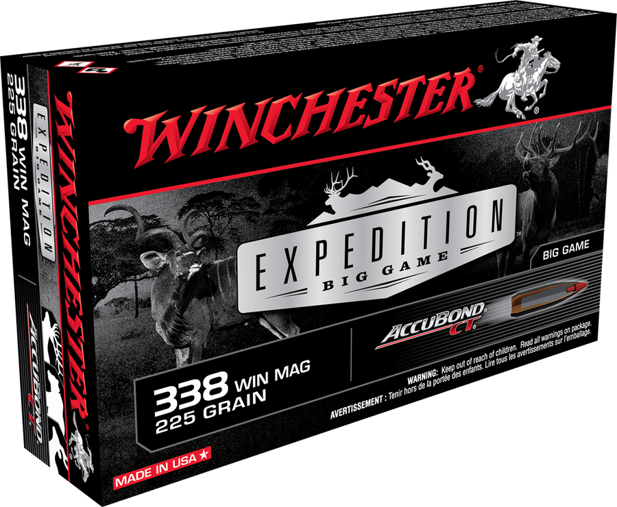 Winchester 338 Win Mag 225gr AccuBond