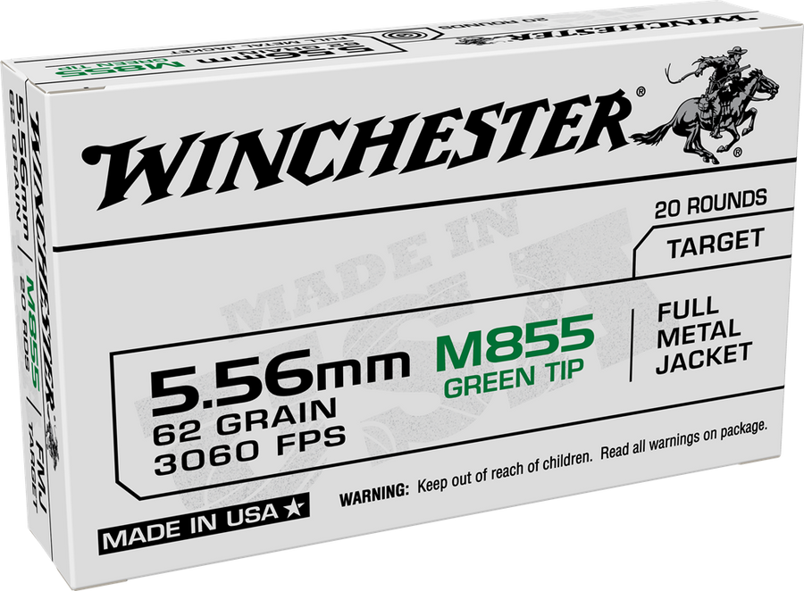 Winchester 5.56mm 62gr FMJ M855