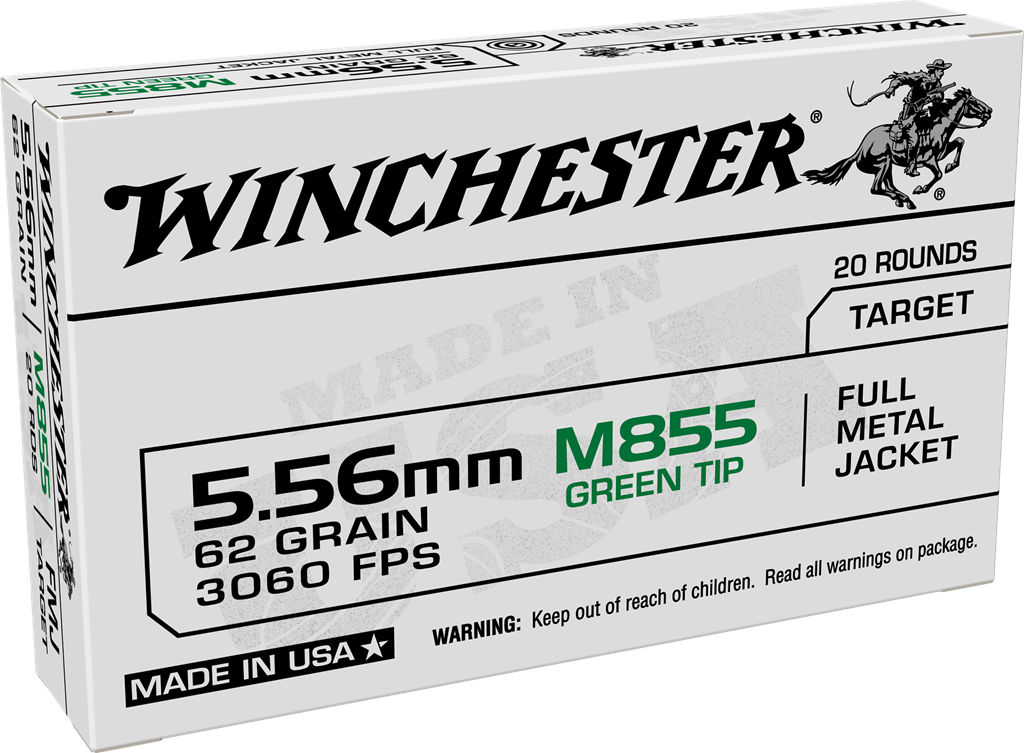 Winchester 5.56mm 62gr FMJ M855