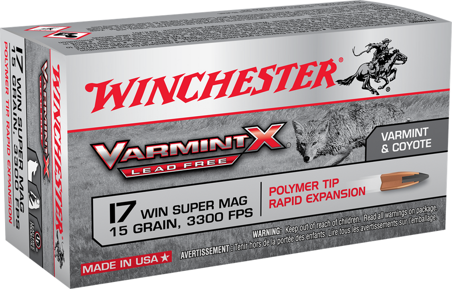 Winchester 17 Win Super Mag 15gr Polymer Tip