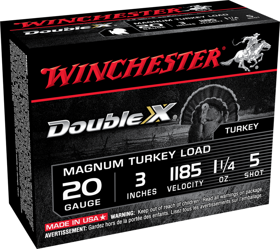 Winchester Double-X 20ga 1-1/4oz #5 *X203XCT5