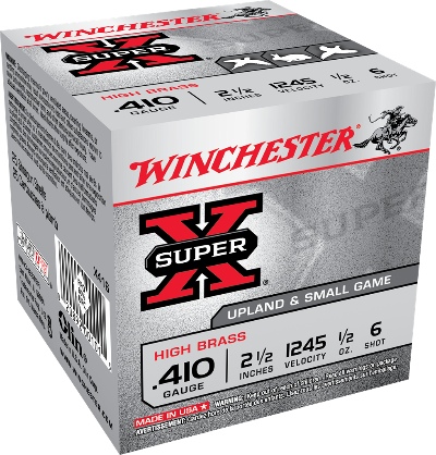 Winchester SuperX 410ga 1/2oz #4 1245fps *X414