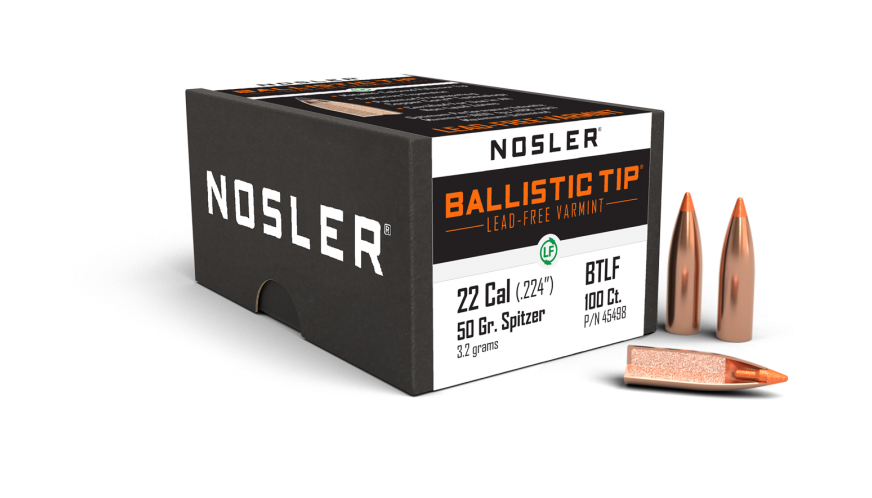 Nosler 22 Caliber 50gr Ballistic Tip Lead Free #45498
