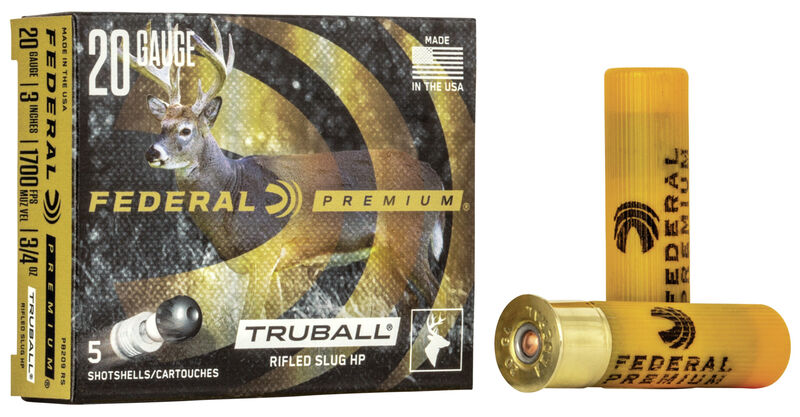 Federal TruBall Rifled Slug 20ga #PB209RS