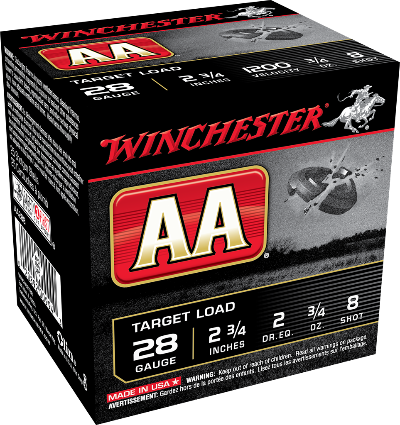 Winchester AA 28ga 3/4oz #8 1200FPS *AA288