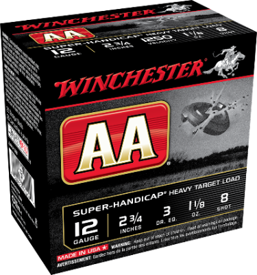 Winchester AA 12ga 1-1/8oz #8 1250FPS *AAHA128