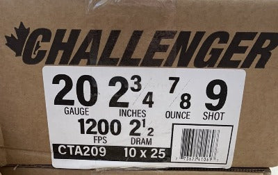 Challenger 20GA 7/8oz #9  1200fps *CTA209
