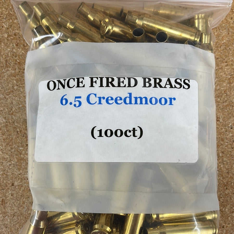 Once Fired 6.5 Creedmoor Brass