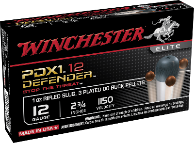Winchester 12ga 00 Buck over 1oz Slug *S12PDX1*