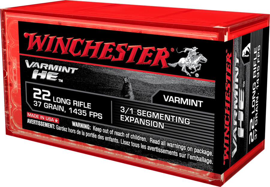 Winchester 22LR 37gr 3/1 Segmenting Expansion