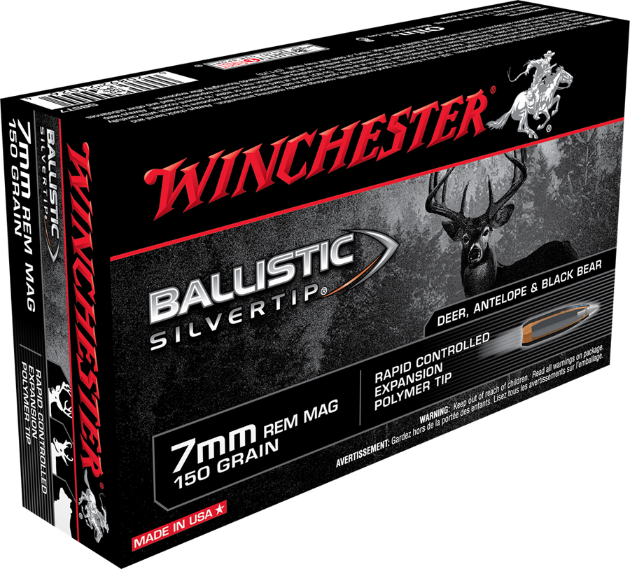 Winchester 7mm Rem Mag 150gr Ballistic Silver Tip