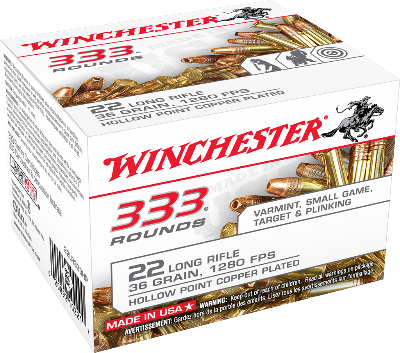 Winchester 22LR 36gr HP (333ct)