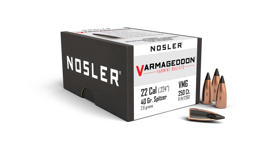 Nosler 22cal 40gr FB Tipped #17260