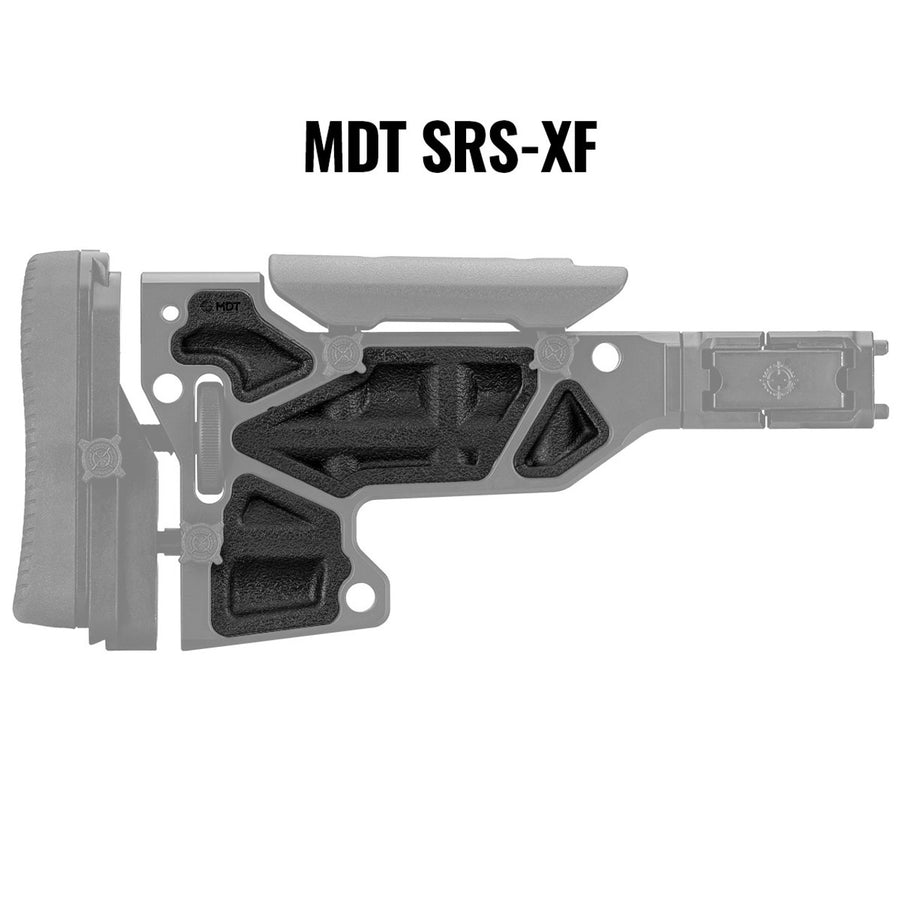 MDT SRS-XF - FOLDING STOCK RUBBER DAMPENERS BLACK
