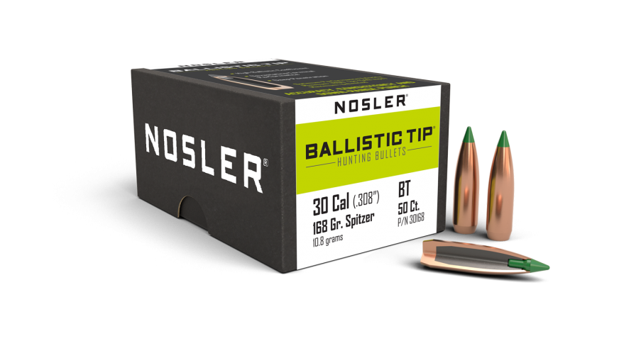 Nosler 30cal 168gr Ballistic Tip  #30168