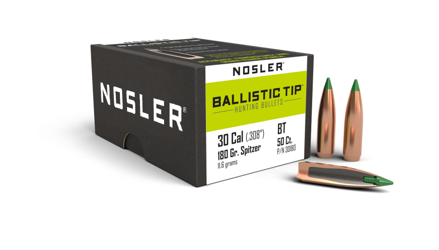 Nosler 30cal 180gr Ballistic Tip #30180 - Blue Collar Reloading