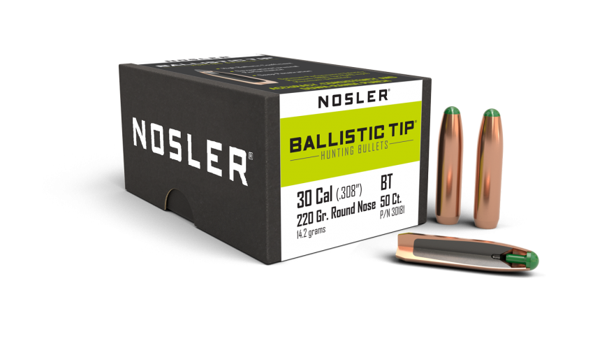 Nosler 30cal 220gr Ballistic Tip  #30181 - Blue Collar Reloading