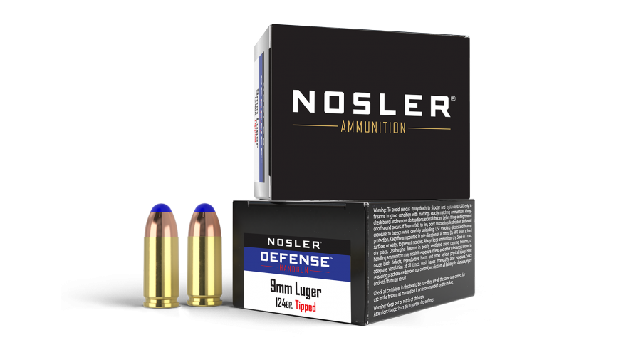 Nosler 9mm+P 124gr BHG Tipped