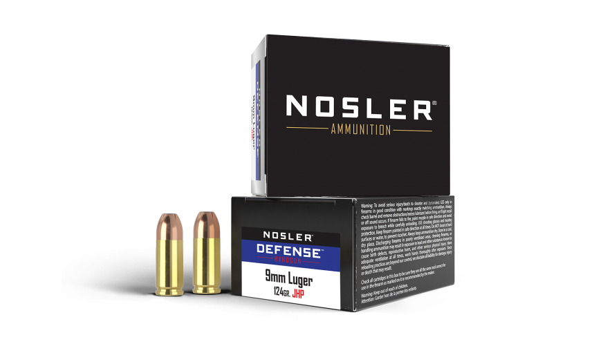 Nosler 9mm +P 124gr JHP 20ct #38432