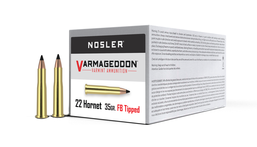 Nosler 22 Hornet 35gr FB Tipped #41132