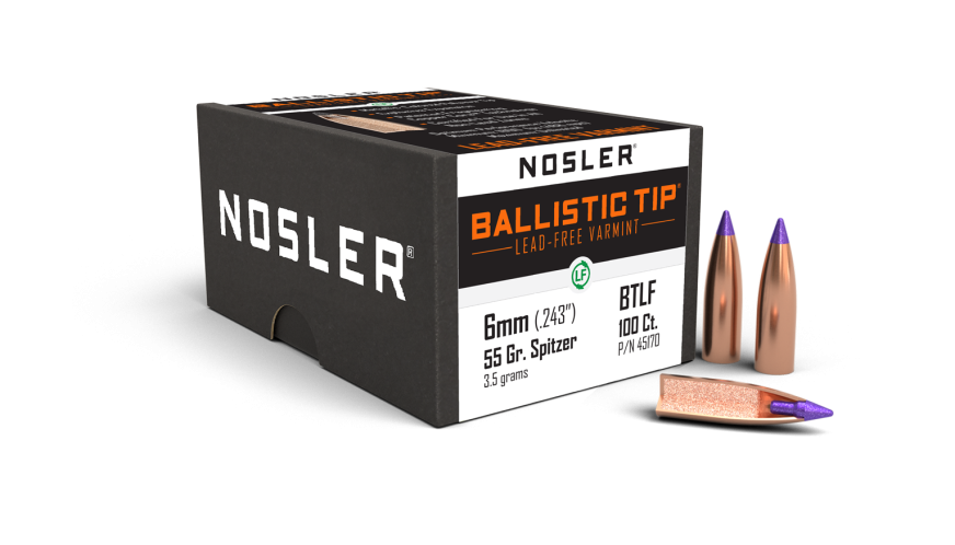 Nosler 6mm 55gr Ballistic Tip Lead Free #45170