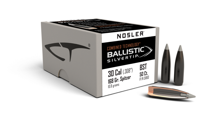 Nosler 30cal 168gr Ballistic SilverTip #51160