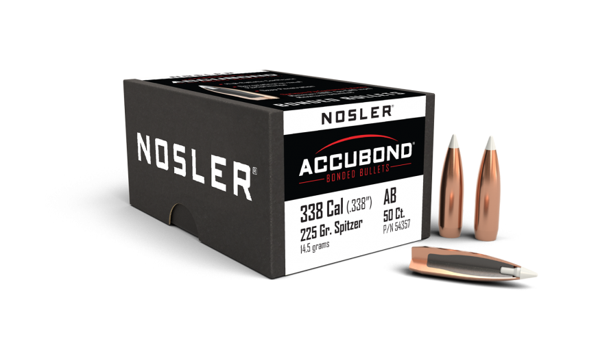 Nosler 338cal 225gr AccuBond  #54357 - Blue Collar Reloading