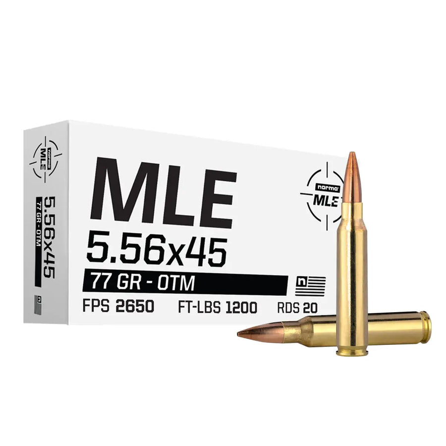 Norma MLE 5.56x45 77gr Open Tip Match