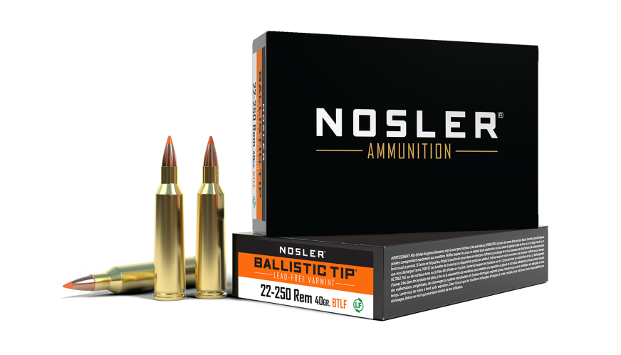 Nosler 22-250 Rem 40gr Ballistic Tip Lead Free