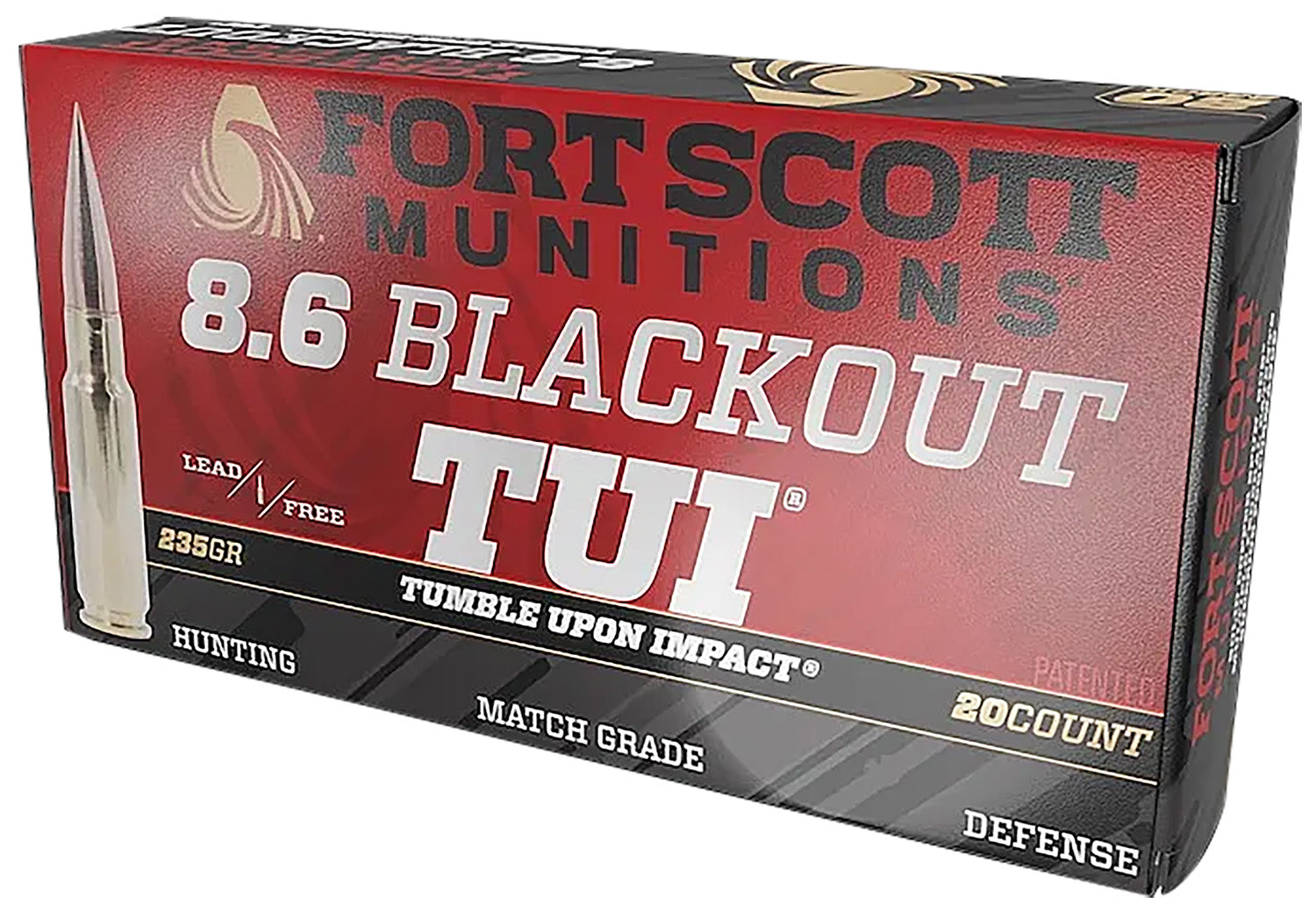 FORT SCOTT 8.6 BLACKOUT 235GR TUI SOLID COPPER