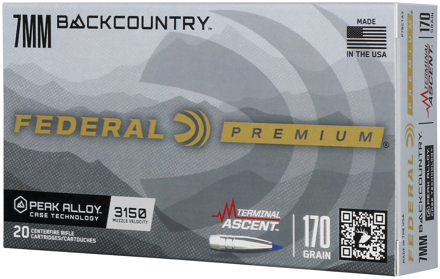 Federal Premium 7mm BackCountry 170gr Terminal Ascent