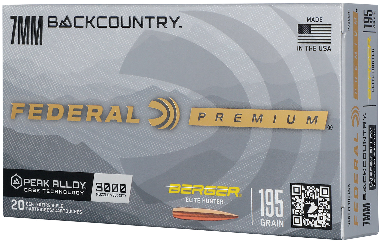Federal Premium 7mm BackCountry 195gr Berger Elite Hunter