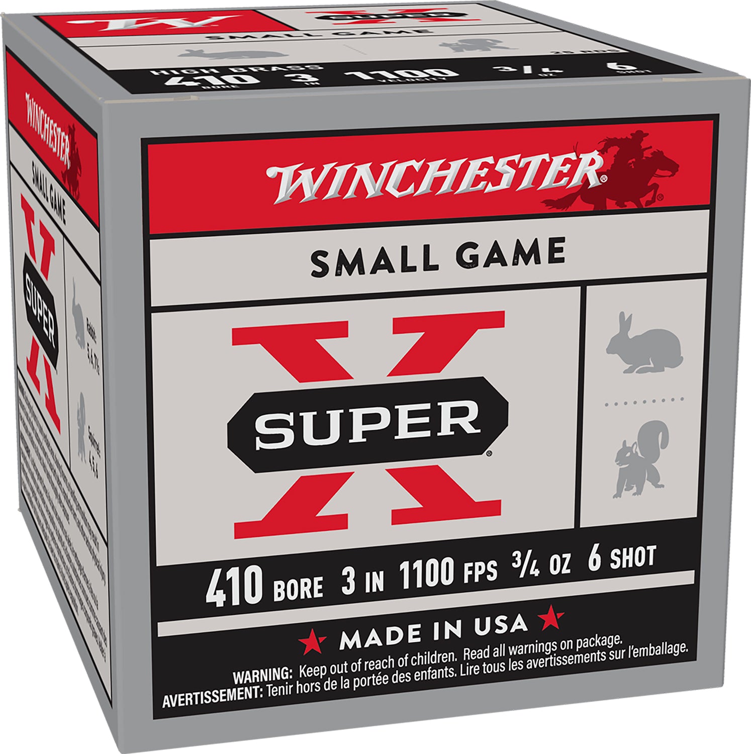 Winchester SuperX 410ga 3" 3/4oz #6 *X413H6