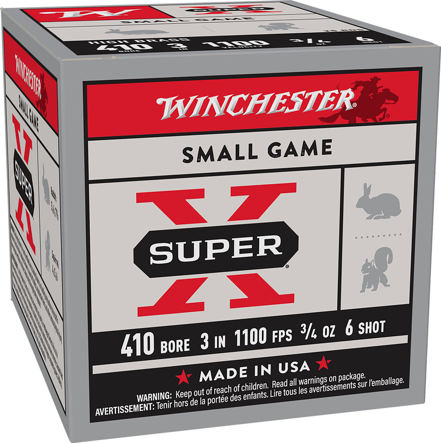 Winchester SuperX 410ga 3" 3/4oz #6 *X413H6