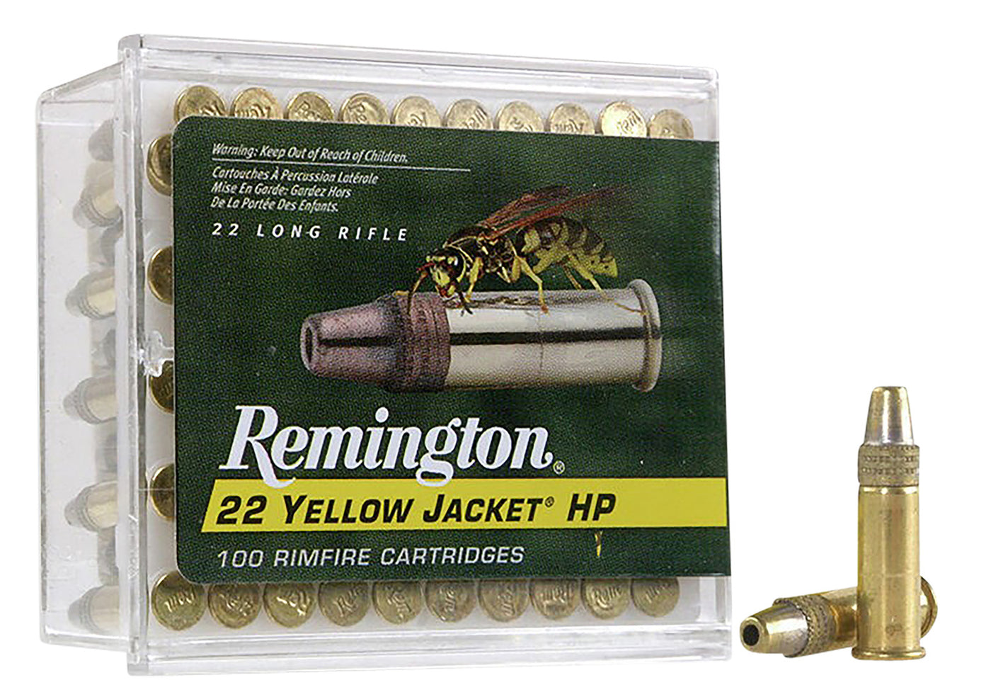 Remington 22LR Yellow Jacket 33gr Truncated HP