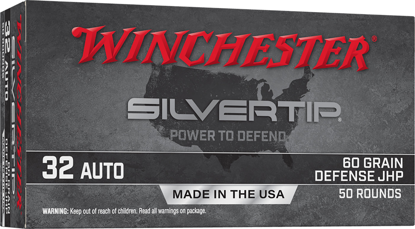 Winchester 32 ACP 60gr Defense JHP Silvertip (50ct)