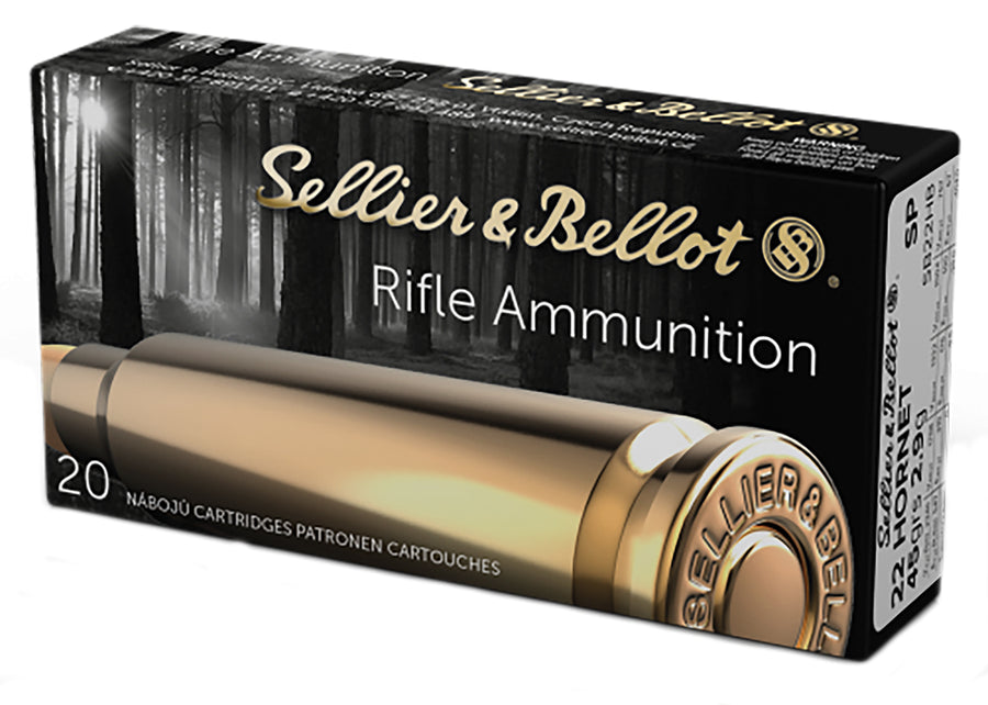 S&B 22 Hornet 45gr SP *SB22HB