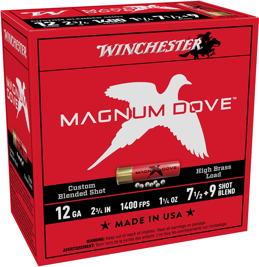 Winchester Magnum Dove 12ga 1 1/4oz #7.5/9 1400FPS *MD1279