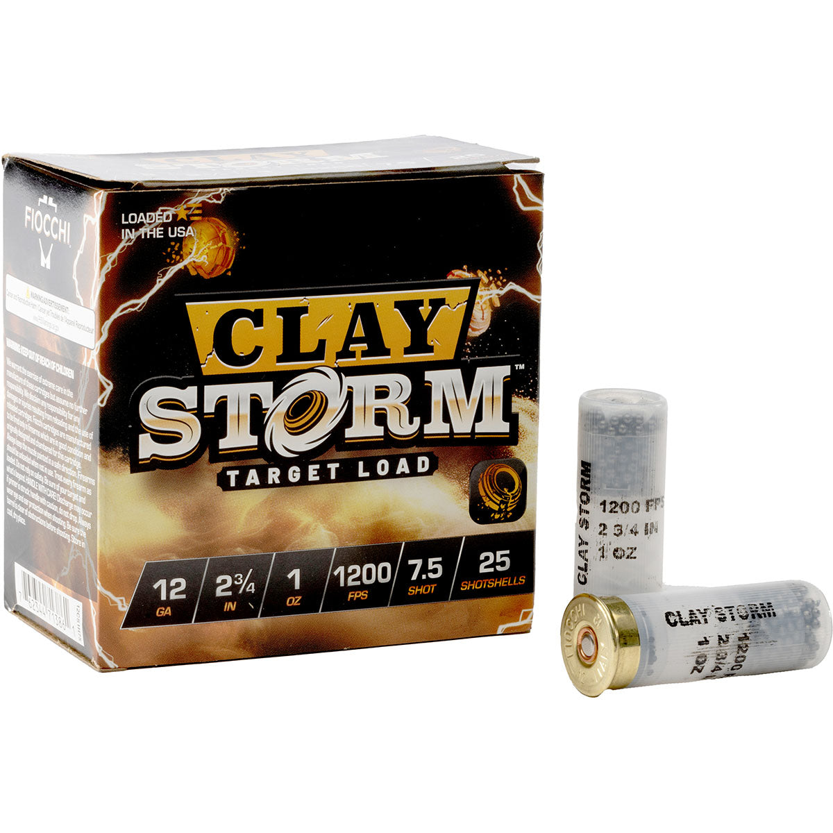 Fiocchi Clay Storm 12ga 1-1/8oz #8 1200FPS *12CS18H8
