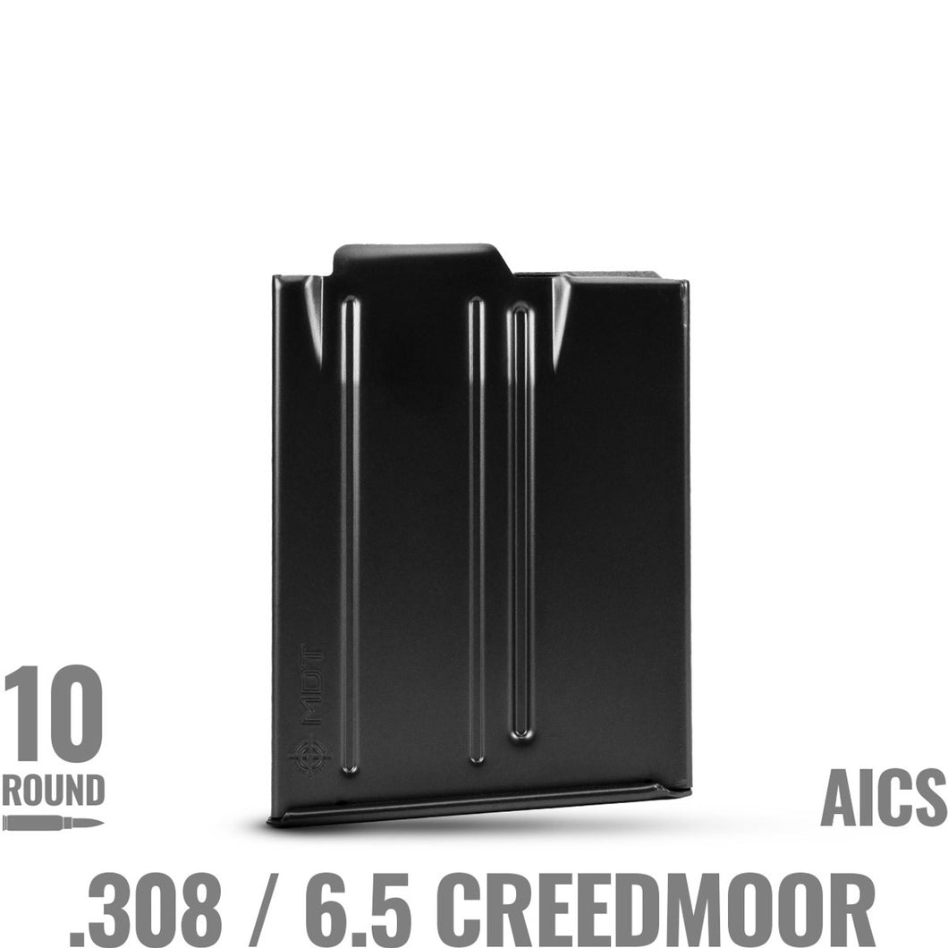 MDT .308/6.5 CREEDMOOR METAL AICS MAGAZINE - 10 RND WITHOUT BINDER PLATE