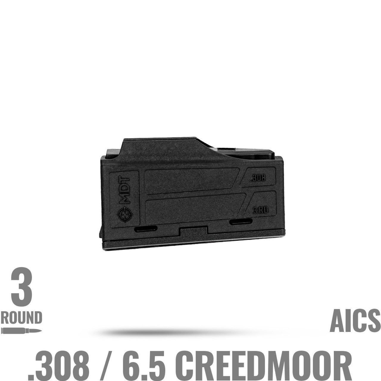 MDT .308/6.5 Creedmoor MDT Polymer AICS Magazine - 3 RND
