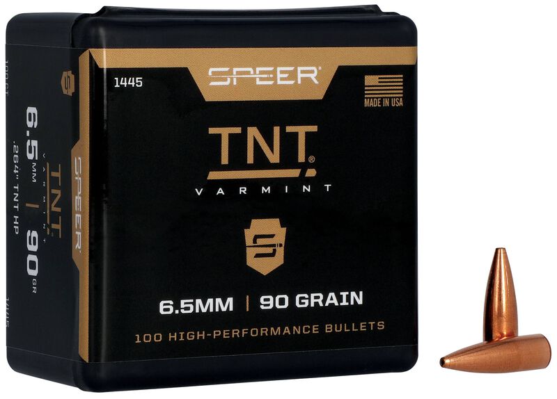 Speer 6.5mm 90gr TNT Jacketed Hollow Point #1445
