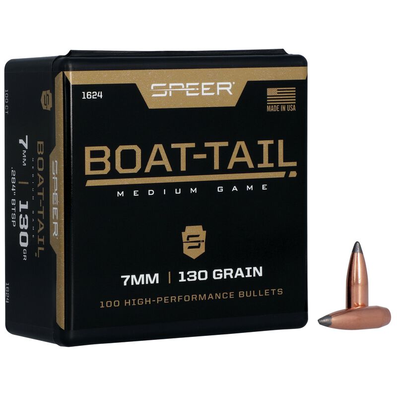 Speer 7mm 130gr Soft Point Boat Tail#1624