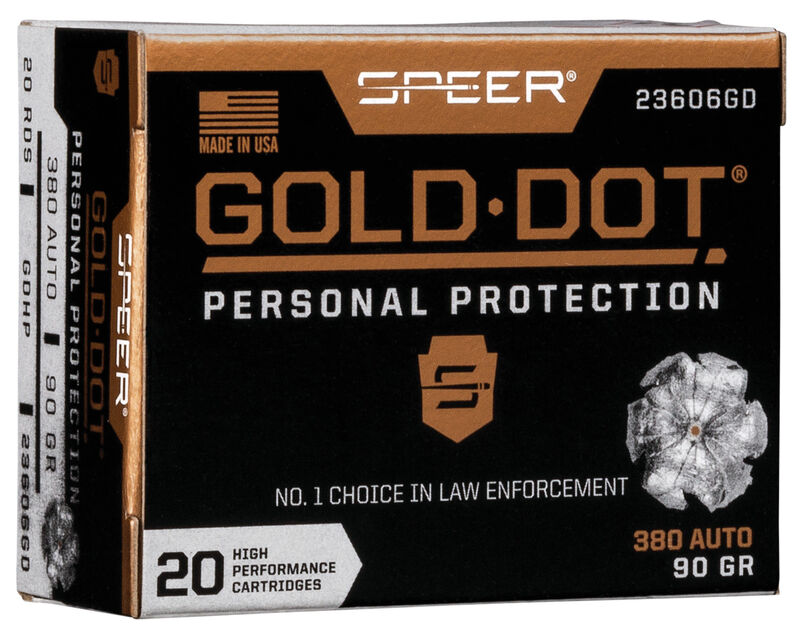Speer Gold Dot 380 ACP 90gr HP