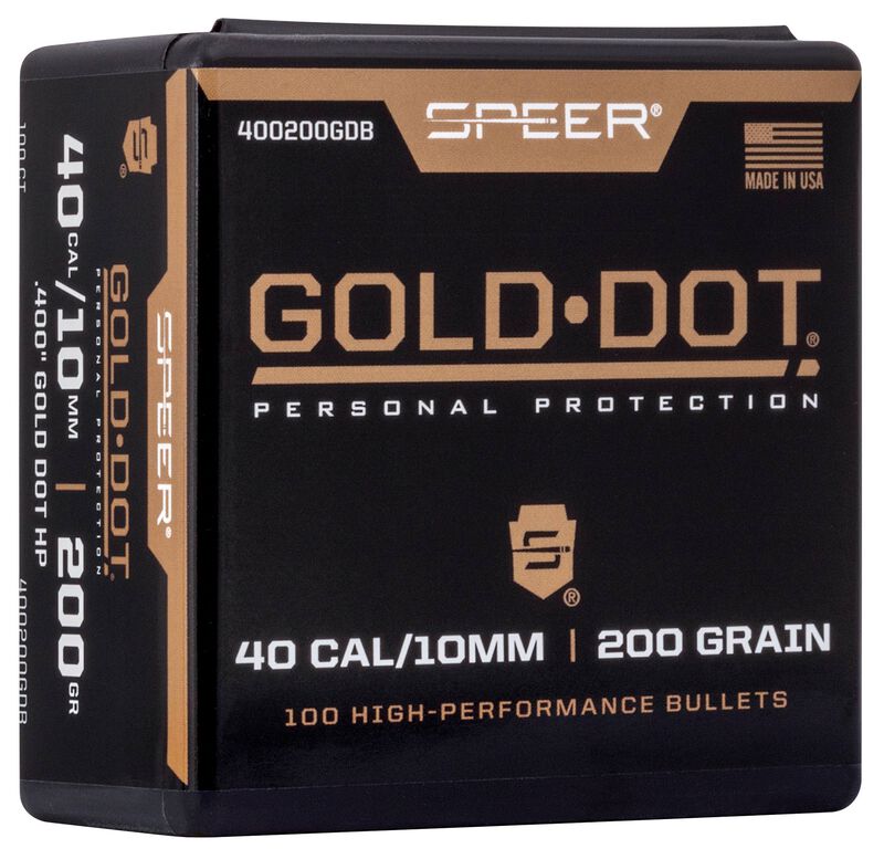 Speer 10mm 200gr Gold Dot Hollow Point #400200DGB