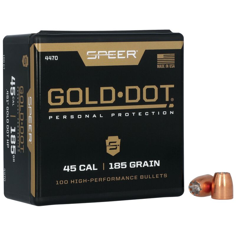 Speer 45cal 185gr Gold Dot Hollow Point #4470