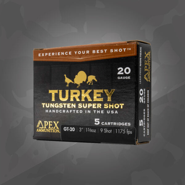 Apex Turkey 20ga 3" 1 5/8oz #9 shot