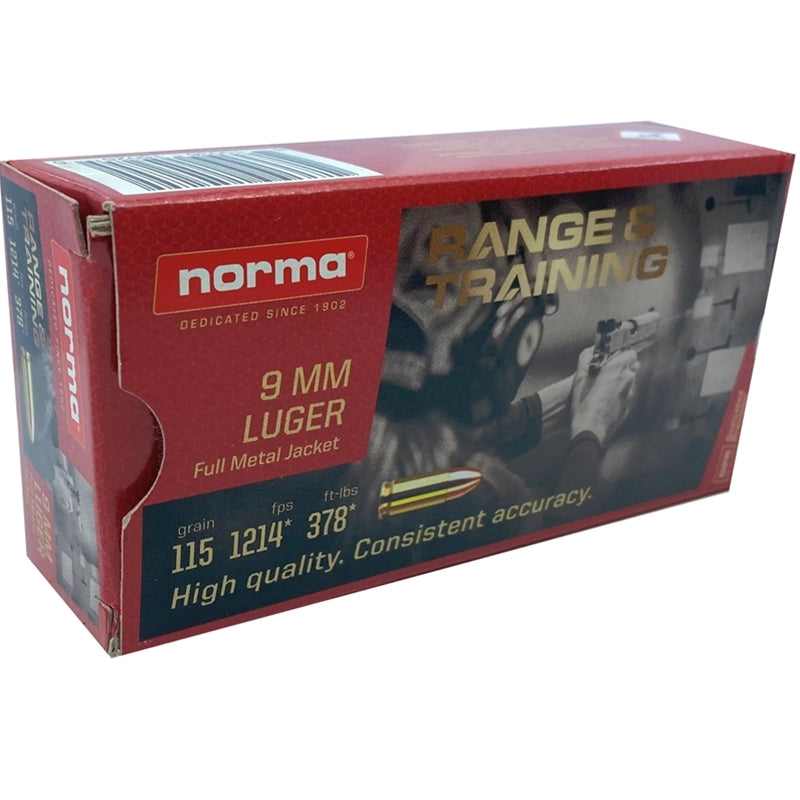 Norma R&T 9mm 115gr FMJ